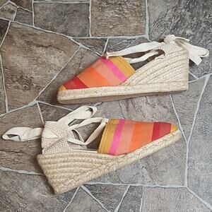 Victoria Spenser Color Block Espadrille Sz 7